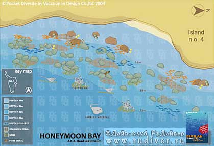  Дайвинг Пхукет Таиланд – дайв-сафари Симиланы - дайв-сайт Honeymoon Bay (Ханимун Бэй)