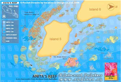  Дайвинг Пхукет Таиланд – дайв-сафари Симиланы - дайв-сайт Anita Reef (Анита Риф)