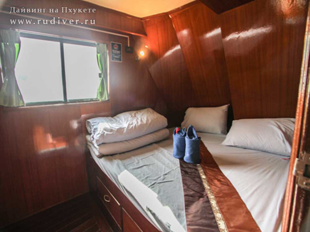 2 –местная каюта с двуспальной кроватью - Дайв-сафари корабль-1 эконом класса на Симиланы и Ришелье